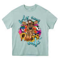 Arona Holy cow i am cute baby cow Heavy Core Tee - HowdyJamesFarm