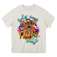 Holy Cow I Am Cute Baby Cow Heavy Core Tee | Teevron