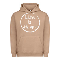 Pigment Burro life is happy Urban Hoodie - linhVisuals