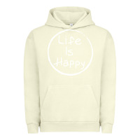 Pigment Pistachio life is happy Urban Hoodie - linhVisuals