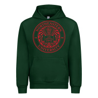 Forest Green northeastern university Urban Hoodie - linhVisuals