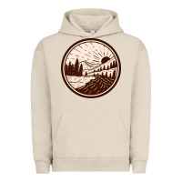 Pigment French Oak River Forest Brown Urban Hoodie - linhVisuals