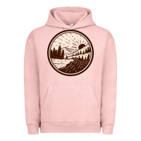 Pigment Salmon River Forest Brown Urban Hoodie - linhVisuals
