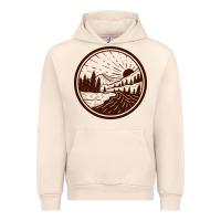 Sandshell River Forest Brown Urban Hoodie - linhVisuals