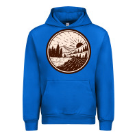 Cobalt River Forest Brown Urban Hoodie - linhVisuals