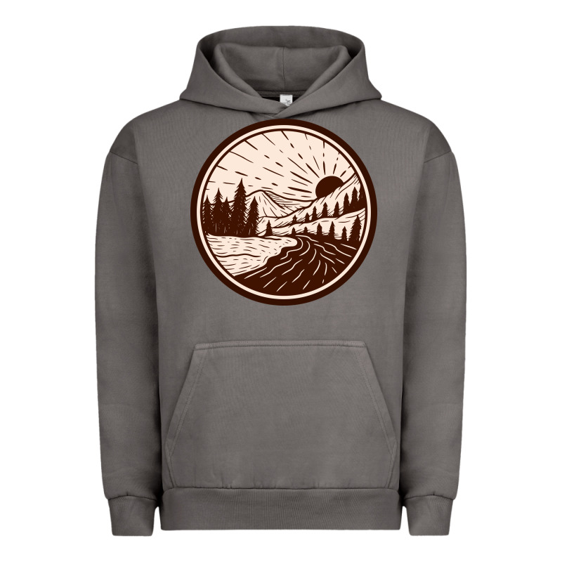 River Forest Brown Urban Hoodie by linhVisuals | Teevron