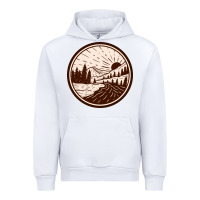White River Forest Brown Urban Hoodie - linhVisuals