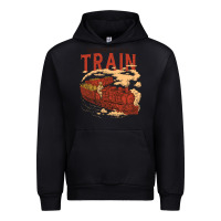 Black Whiskey Train Urban Hoodie - linhVisuals