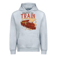 Heather Grey Whiskey Train Urban Hoodie - linhVisuals