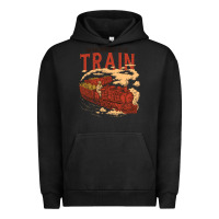 Pigment Black Whiskey Train Urban Hoodie - linhVisuals
