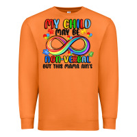 Carrot my child may be non verbal but this mama ain's Premium Sweatshirt - JahusDesignShop