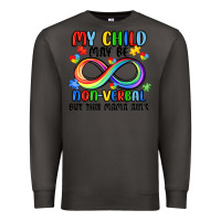 Smoke my child may be non verbal but this mama ain's Premium Sweatshirt - JahusDesignShop