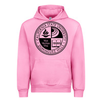 Fuchsia Pink Csu Dominguez Hills Urban Hoodie - linhVisuals