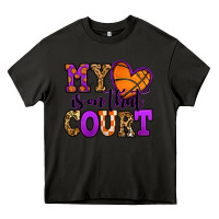 Asphalt my heart is on that court basketball Heavy Core Tee - Jasminsmagicworld