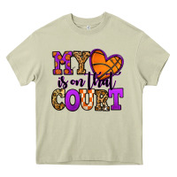 Mossy my heart is on that court basketball Heavy Core Tee - Jasminsmagicworld