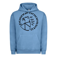 Pigment Pebble Blue Purdue University Urban Hoodie - linhVisuals