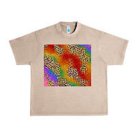 French Oak Pride rainbow leopard design Urban Heavy Tee - FaDigitalArtStudio