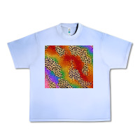 Grape Ice Pride rainbow leopard design Urban Heavy Tee - FaDigitalArtStudio