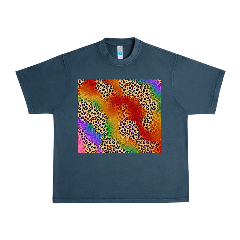 Pride Rainbow Leopard Design Urban Heavy Tee by FaDigitalArtStudio | Teevron