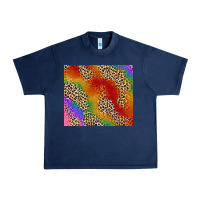 Navy Pride rainbow leopard design Urban Heavy Tee - FaDigitalArtStudio