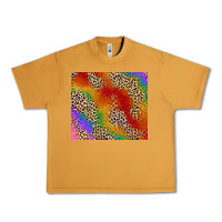 Peanut Butter Pride rainbow leopard design Urban Heavy Tee - FaDigitalArtStudio
