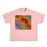 Salmon Pride rainbow leopard design Urban Heavy Tee - FaDigitalArtStudio