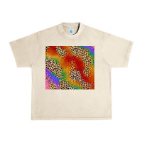 Sandshell Pride rainbow leopard design Urban Heavy Tee - FaDigitalArtStudio