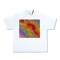 White Pride rainbow leopard design Urban Heavy Tee - FaDigitalArtStudio