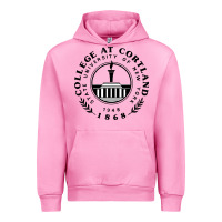 Fuchsia Pink Suny Cortland Urban Hoodie - linhVisuals