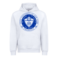 White Suny Fredonia Urban Hoodie - linhVisuals