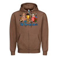 Chestnut tis the season hockey and Christmas Zipper Hoodie - AdoDesignShop