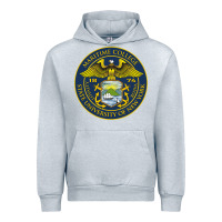 Heather Grey Suny Maritime Full Color Urban Hoodie - linhVisuals