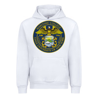 White Suny Maritime Full Color Urban Hoodie - linhVisuals