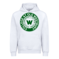 White Suny Old Westbury Urban Hoodie - linhVisuals