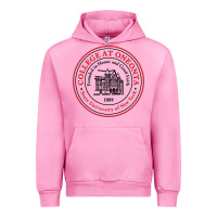 Fuchsia Pink Suny Oneonta Urban Hoodie - linhVisuals