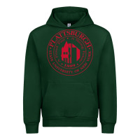 Forest Green Suny Plattsburgh Urban Hoodie - linhVisuals