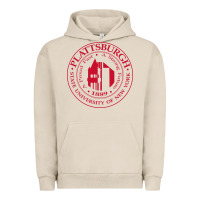 Pigment French Oak Suny Plattsburgh Urban Hoodie - linhVisuals