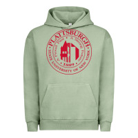 Pigment Oil Green Suny Plattsburgh Urban Hoodie - linhVisuals