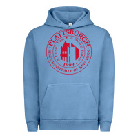 Pigment Pebble Blue Suny Plattsburgh Urban Hoodie - linhVisuals