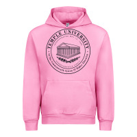 Fuchsia Pink Temple University Urban Hoodie - linhVisuals