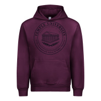Mauve Wine Temple University Urban Hoodie - linhVisuals