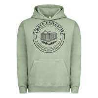 Pigment Oil Green Temple University Urban Hoodie - linhVisuals
