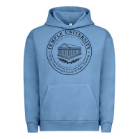 Pigment Pebble Blue Temple University Urban Hoodie - linhVisuals