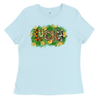 Baby Blue Western lucky St. Patrick's Day Ladies Tee - CowGirlArtShop