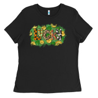 Black Western lucky St. Patrick's Day Ladies Tee - CowGirlArtShop