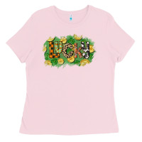 Bubblegum Pink Western lucky St. Patrick's Day Ladies Tee - CowGirlArtShop