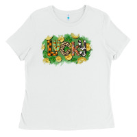 White Western lucky St. Patrick's Day Ladies Tee - CowGirlArtShop
