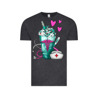 Vintage Black Nurse Frappe Vintage Tee - FaDigitalArtStudio