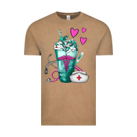 Vintage Coffee Nurse Frappe Vintage Tee - FaDigitalArtStudio
