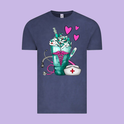 Nurse Frappe Vintage Tee Designed By Fadigitalartstudio